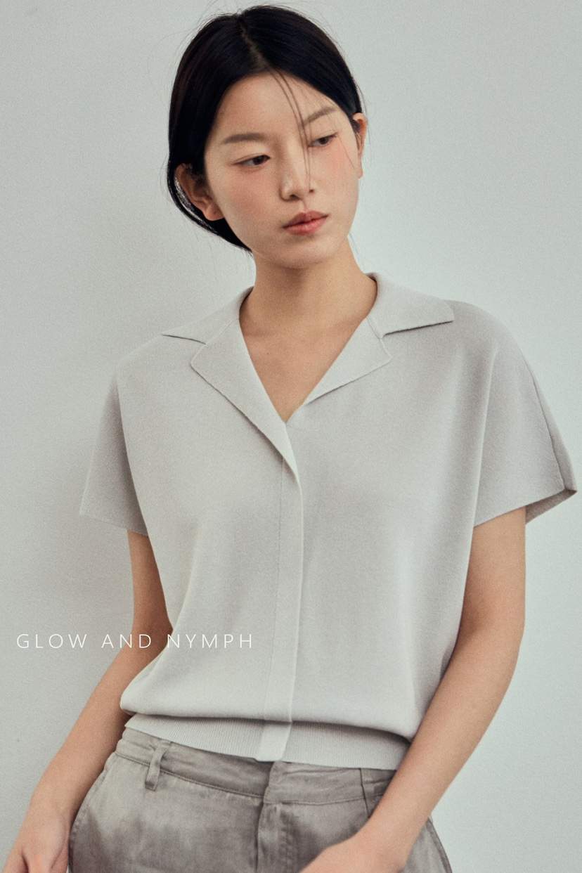 GLOW AND NYMPH韓國代購女裝新款熱賣職業休閑26春夏針織衫GLOW AND NYMPH針織衫