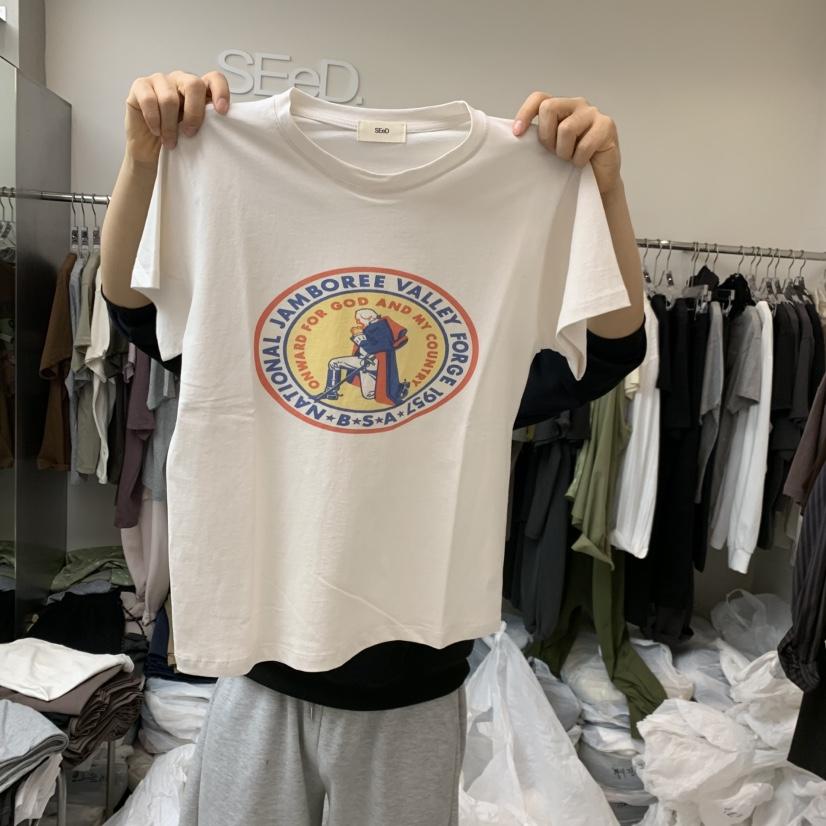 LEESEED-A韓國代購女士新款休閑真品時尚熱賣26春夏職業T恤SEeD/LEESEEDT恤
