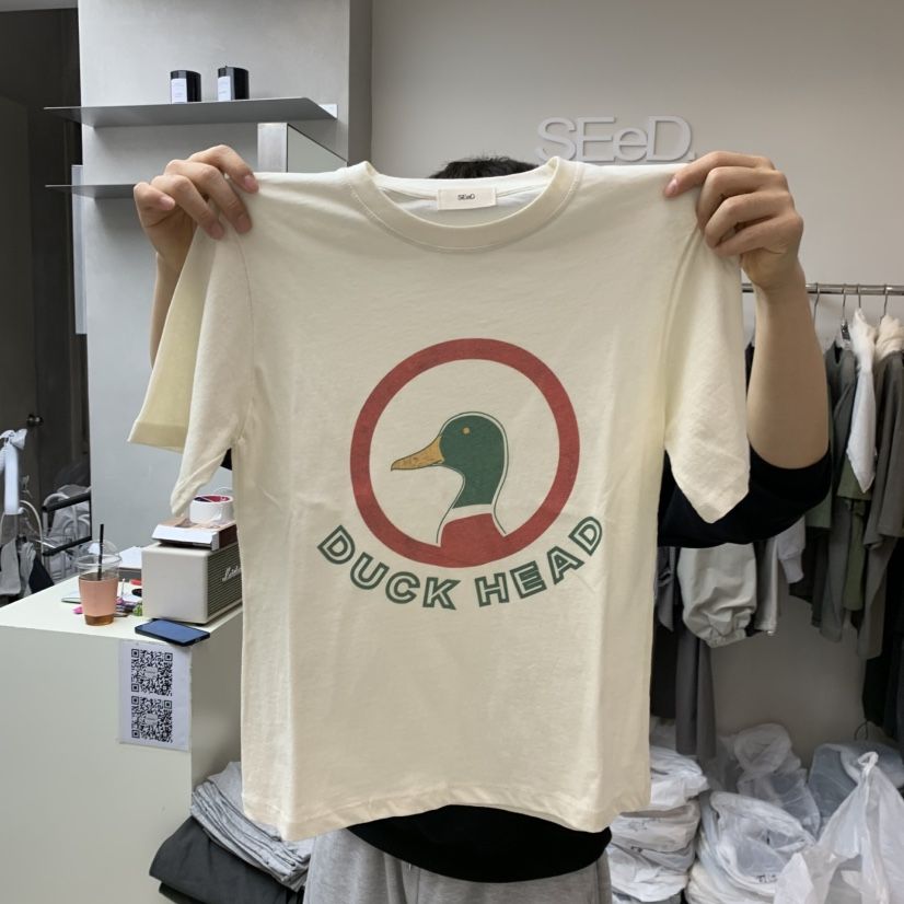 LEESEED-A東大門實拍韓國女士新款推薦職業時尚人氣T恤鴨SEeD/LEESEEDT恤