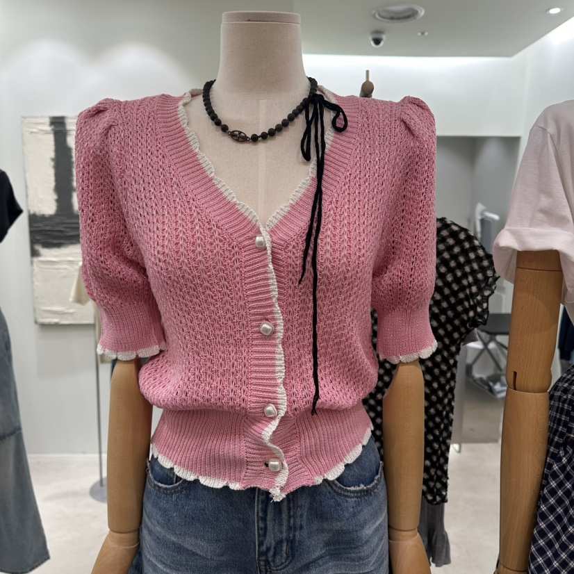 PART3韓國東大門直郵女裝新品26夏季人氣針織衫泡泡袖開衫Part.3針織衫