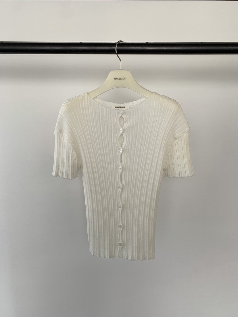 UNDERSON東大門代購女裝新款26春夏職業真品襯衫蕾絲衫褶皺UNDERSON襯衫/蕾絲衫