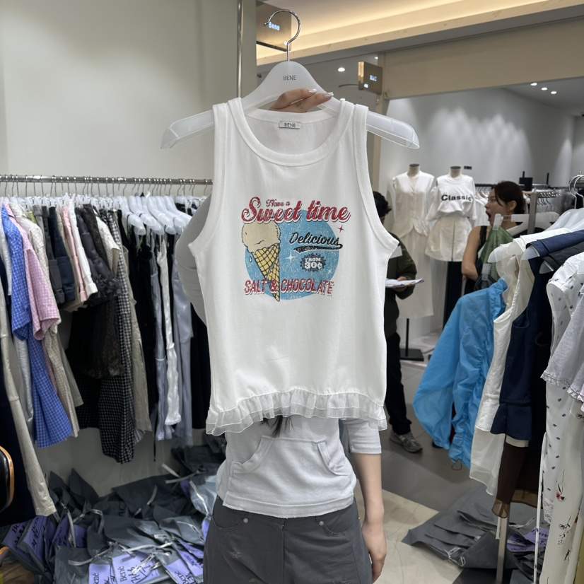 BENE東大門實拍韓國女裝新品休閑職業26夏季熱賣吊帶背心BENE吊帶/背心