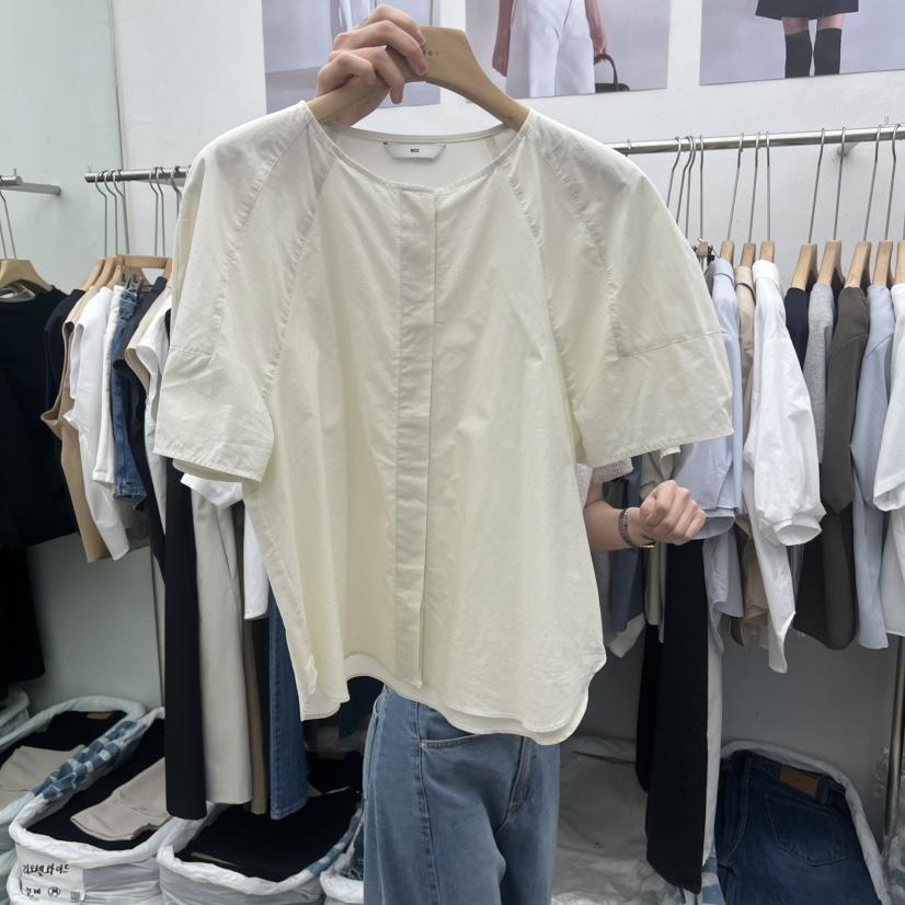 MOI-A韓國東大門直郵女士新款26夏季職業熱賣襯衫蕾絲衫MOI-A襯衫/蕾絲衫