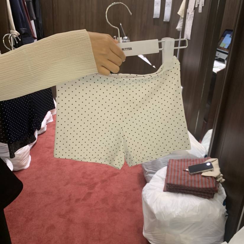 PEANUT BUTTER韓國直郵女士新款職業人氣熱賣時尚短褲圓點PEANUT BUTTER短褲