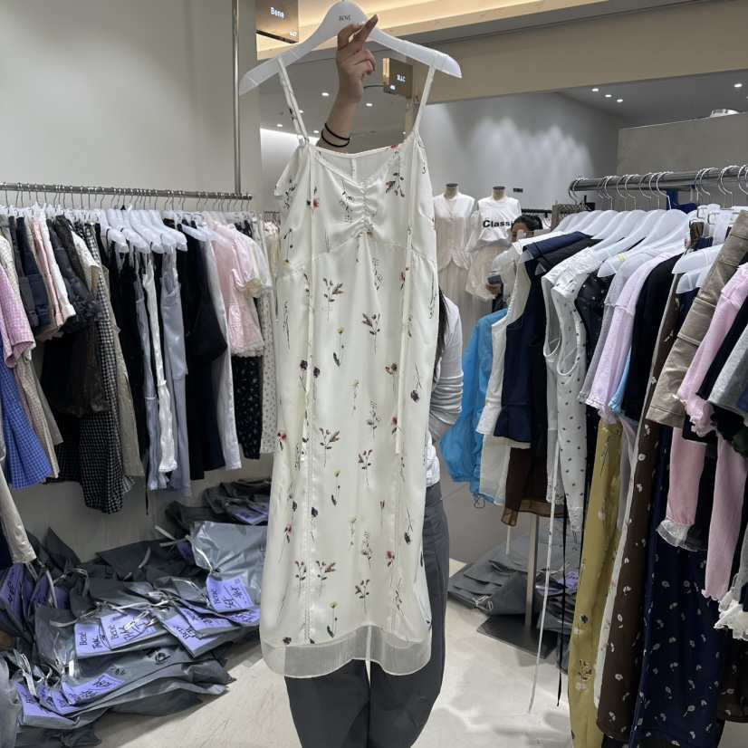 BENE韓國東大門代購女士新品人氣熱賣26春夏職業連衣裙緞BENE連衣裙