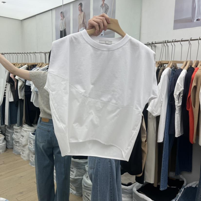 MOI-A韓國直郵實拍女士新款推薦26夏季26春夏休閑熱賣T恤MOI-AT恤