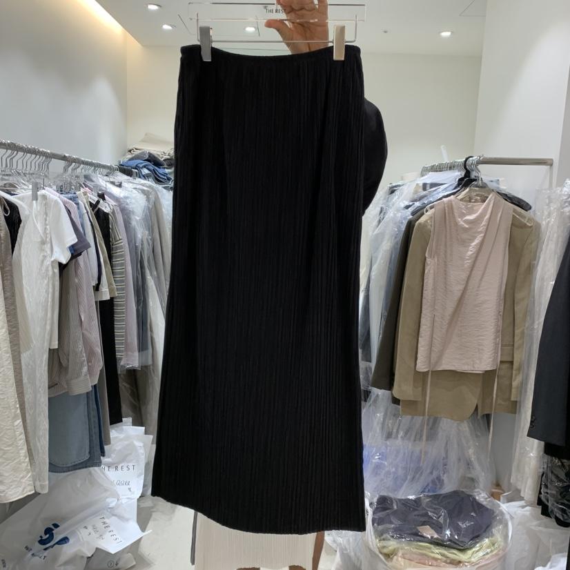 THE REST韓國代購女裝新品職業26夏季推薦休閑時尚長裙條紋THE REST/UNNOEUD長裙