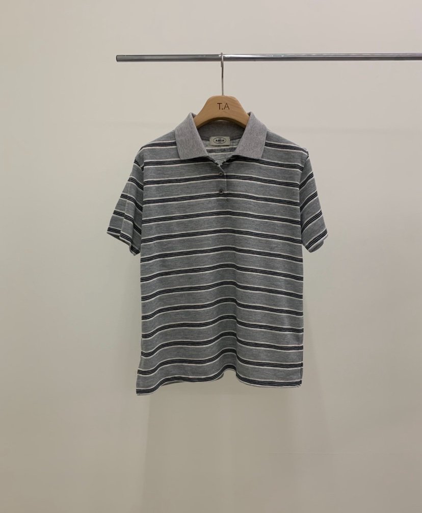 THE ABLE韓國代購女士新款時尚26夏季職業針織衫棉布條紋THE ABLE/TA針織衫