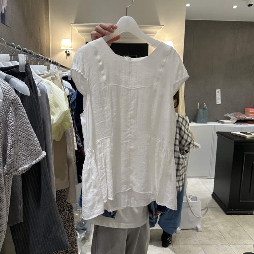 MIXXIN韓國東大門代購女裝新品26春夏襯衫蕾絲衫不含腰帶MIXXIN襯衫/蕾絲衫