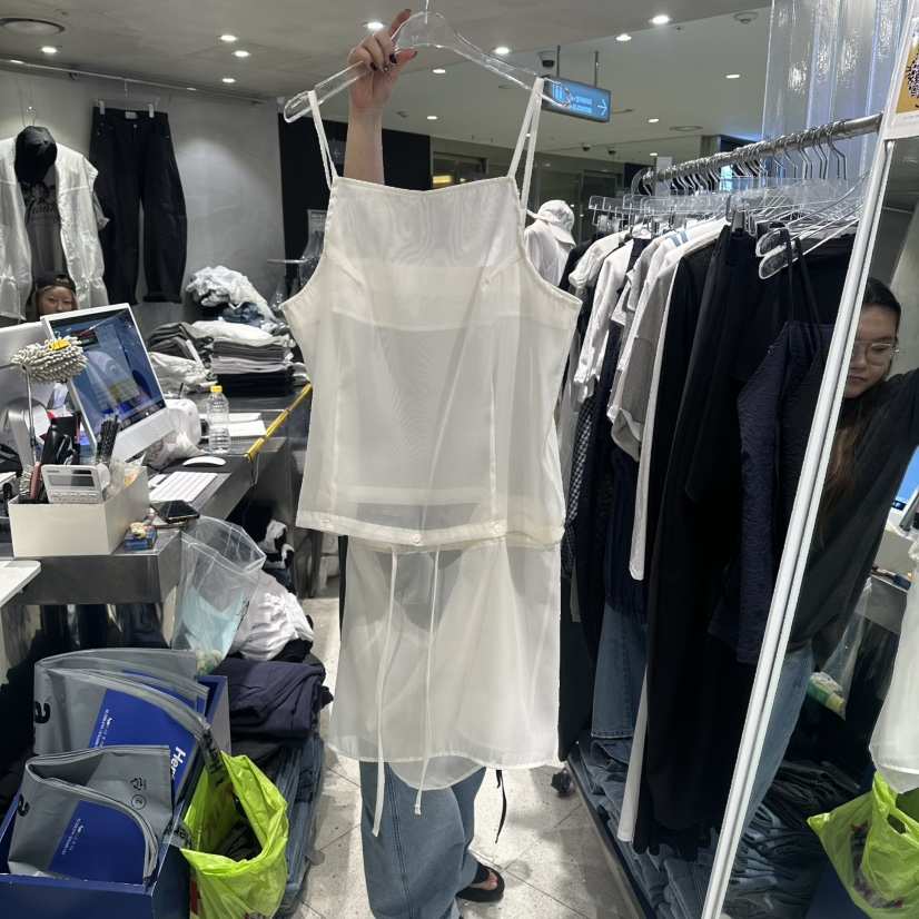 HERTZ-P韓國直郵實拍女士新款26春夏休閑時尚連衣裙透明HERTZ-P連衣裙