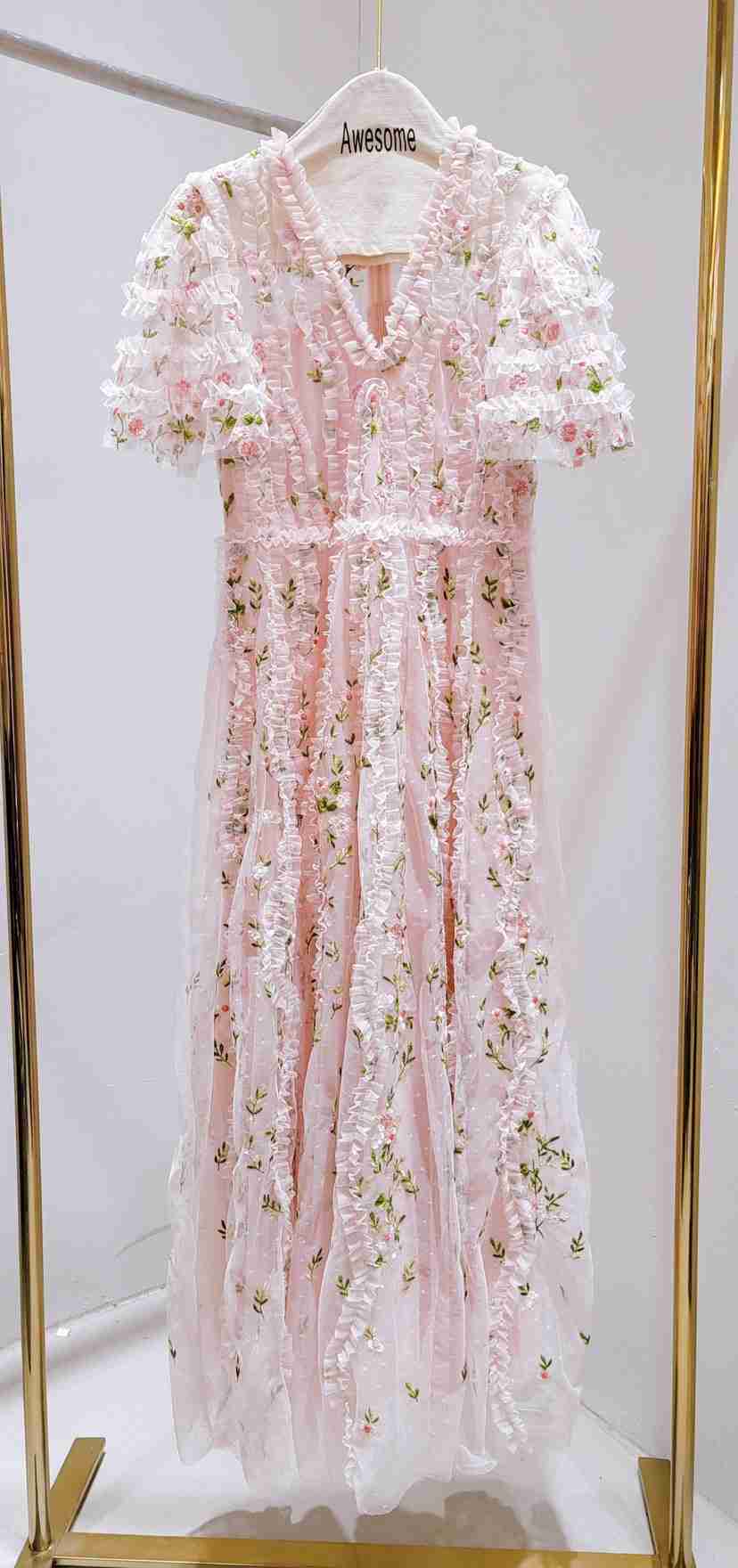 AWESOME-P東大門實拍韓國女裝新款人氣時尚推薦連衣裙打折AWESOME-P連衣裙