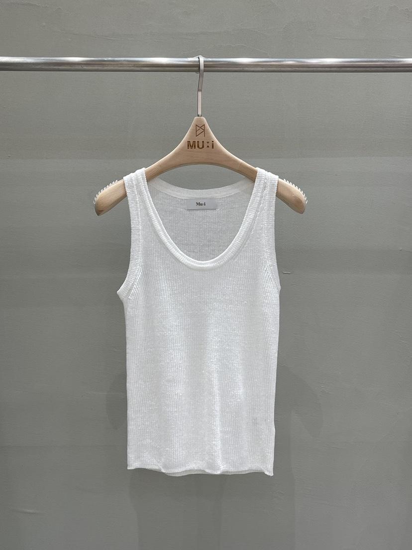 THE MUI韓國代購女士新品休閑26春夏人氣26夏季吊帶背心羅紋THE MUI吊帶/背心