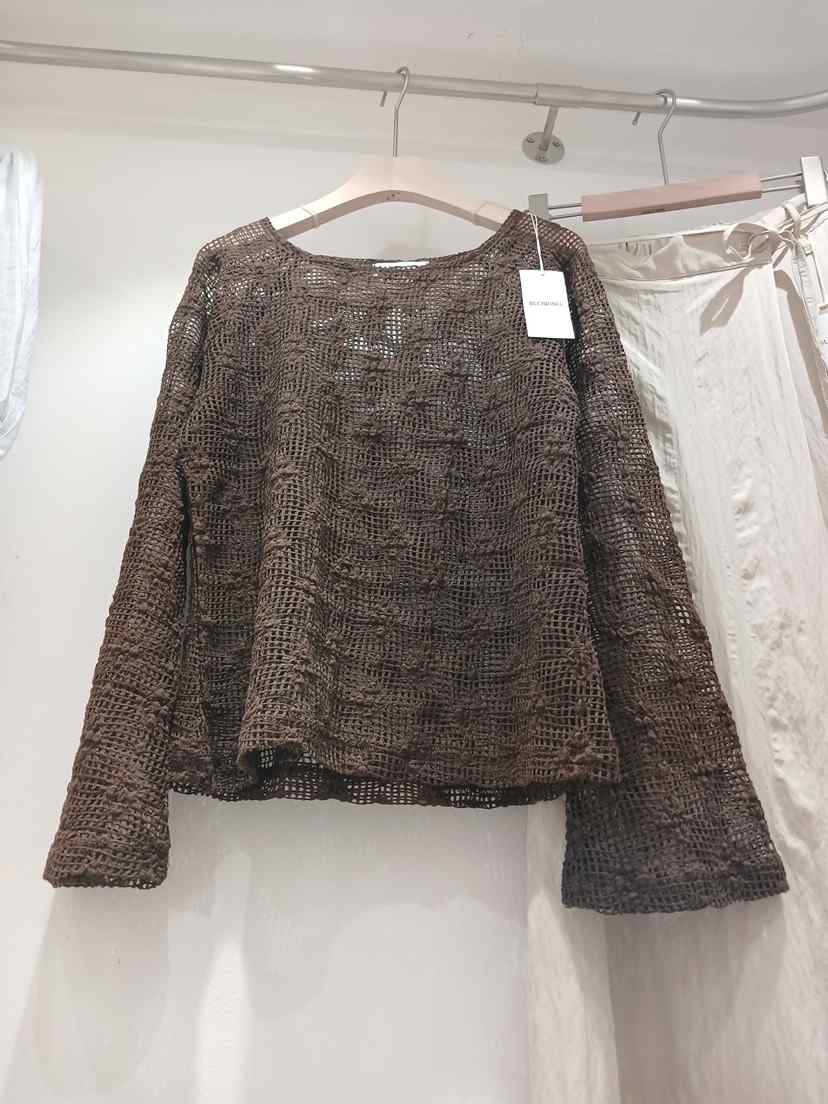 BLOWING韓國代購女裝新品26夏季時尚熱賣休閑襯衫蕾絲衫網眼BLOWING襯衫/蕾絲衫