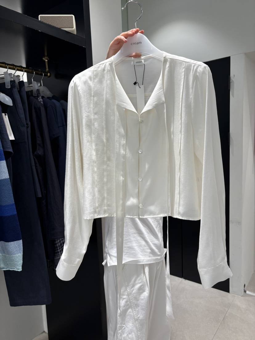 CREAM-P韓國直郵女裝新款推薦休閑時尚熱賣人氣襯衫蕾絲衫CREAM-P襯衫/蕾絲衫