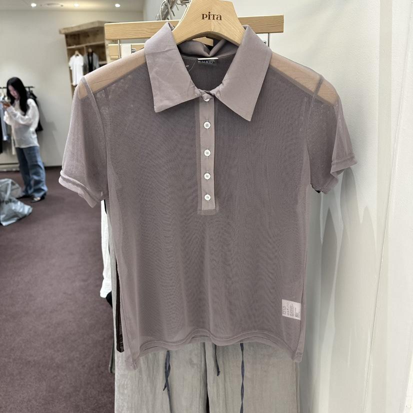 PITA/THEVERLIN韓國東大門直郵女裝新款26春夏時尚T恤網眼PITA/THEVERLINT恤