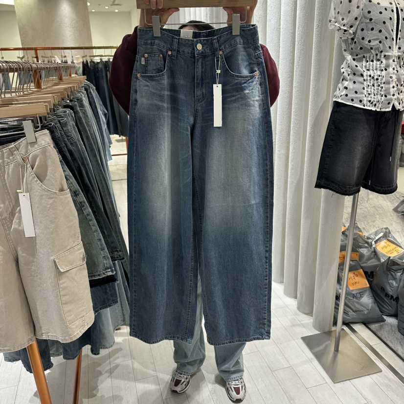 GRAYMELLOW東大門實拍韓國女裝新品26春夏人氣職業牛仔褲GRAYMELLOW牛仔褲