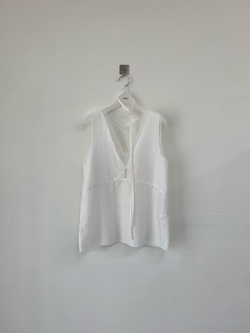 ANOU韓國東大門直郵女士新品熱賣休閑時尚吊帶背心含脖帶ANOU吊帶/背心