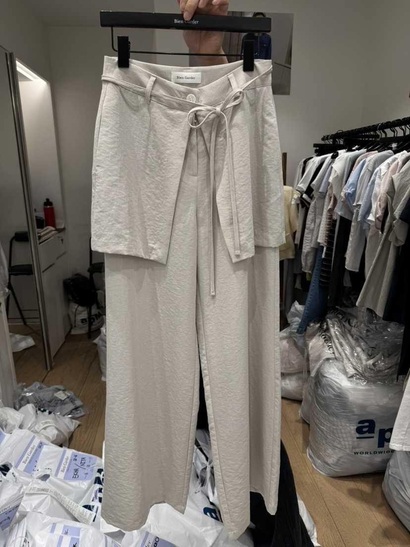 BIEN GARDER東大門實拍女士新款推薦職業熱賣裙褲亞麻布BIEN GARDER裙褲