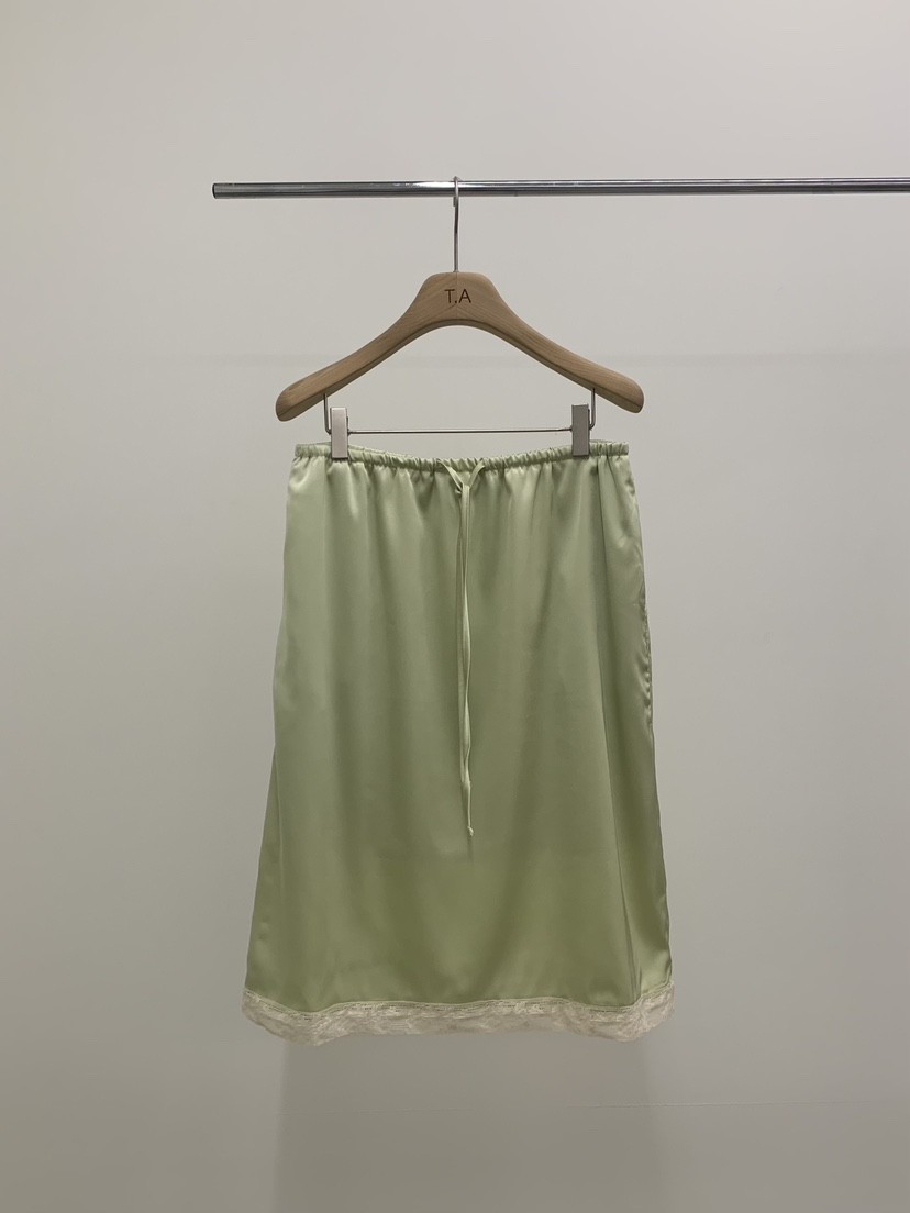 THE ABLE韓國直郵女裝新款26夏季休閑半身裙中短裙蕾絲花THE ABLE/TA半身裙/中短裙