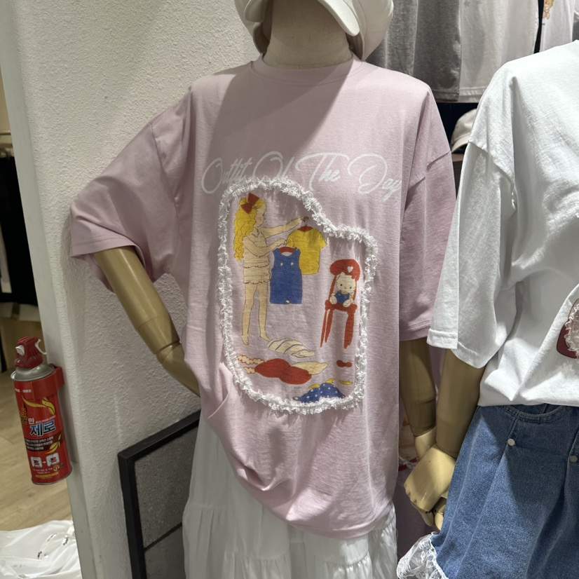 EVE東大門實拍韓國女士新品職業時尚推薦26夏季26春夏T恤EVET恤