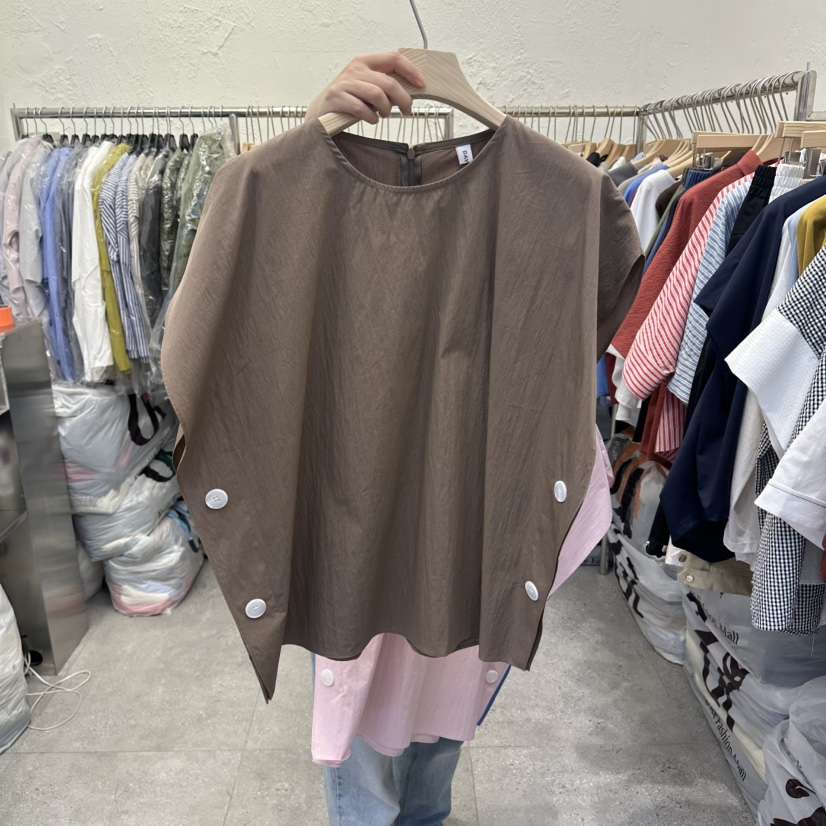 DA YLOG韓國代購女裝新款推薦休閑26春夏襯衫蕾絲衫雙面DA YLOG襯衫/蕾絲衫