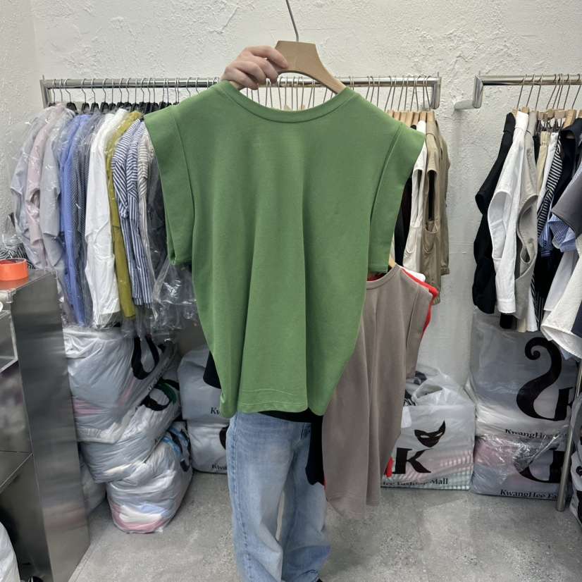 DA YLOG韓國直郵實拍女士新款時尚26春夏熱賣26夏季T恤絲帶DA YLOGT恤