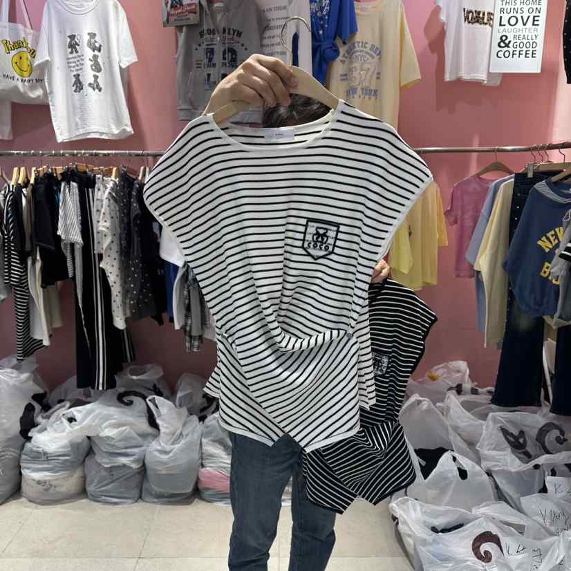 K STORY東大門實拍女裝新款推薦休閑時尚人氣熱賣職業T恤K STORYT恤