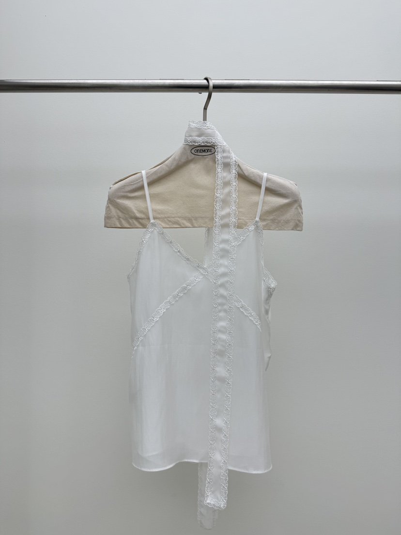 ONE MONE韓國直郵女裝新品26夏季熱賣吊帶背心含脖帶天絲ONE MONE吊帶/背心