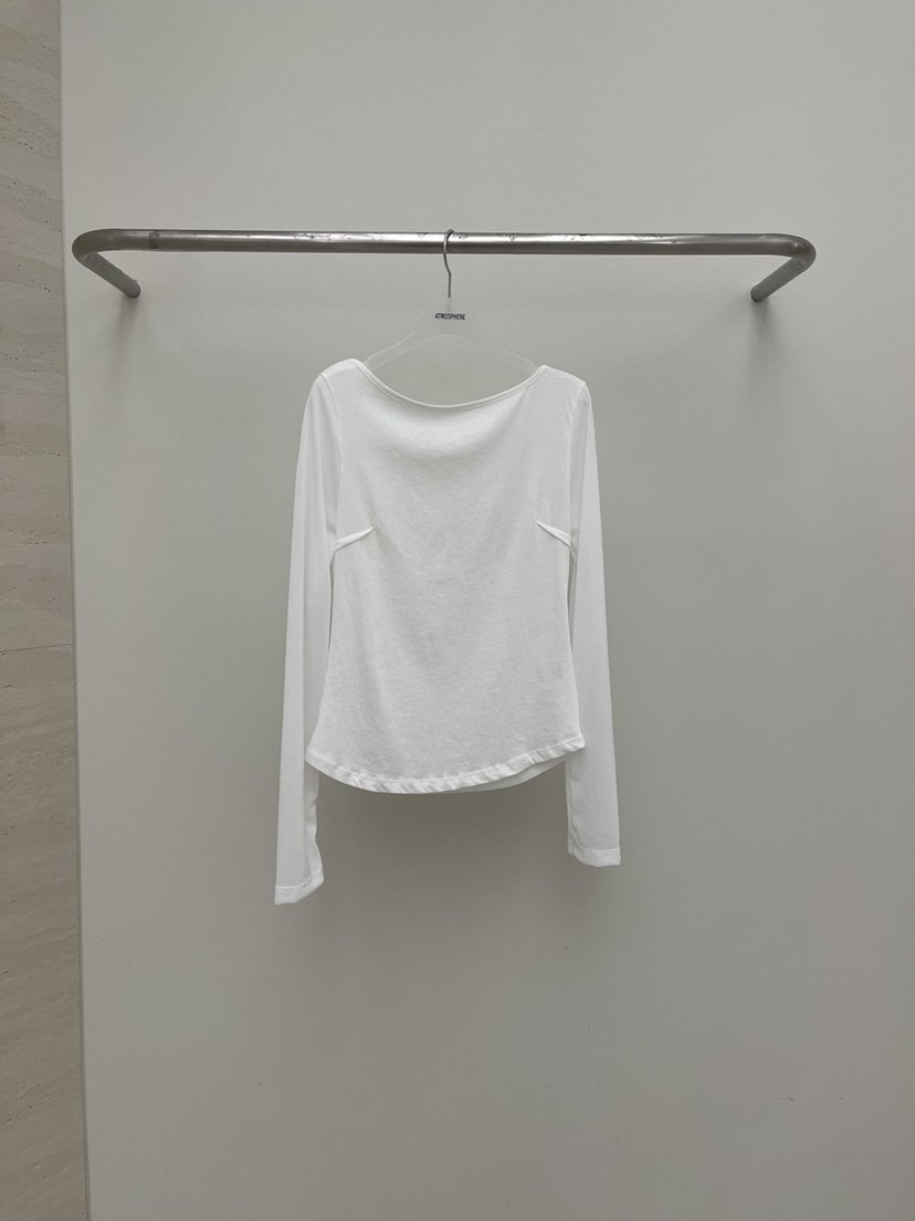 ATMOSPHERE韓國直郵實拍女士新款熱賣職業26春夏長袖T恤網狀ATMOSPHERE/BLING長袖T恤