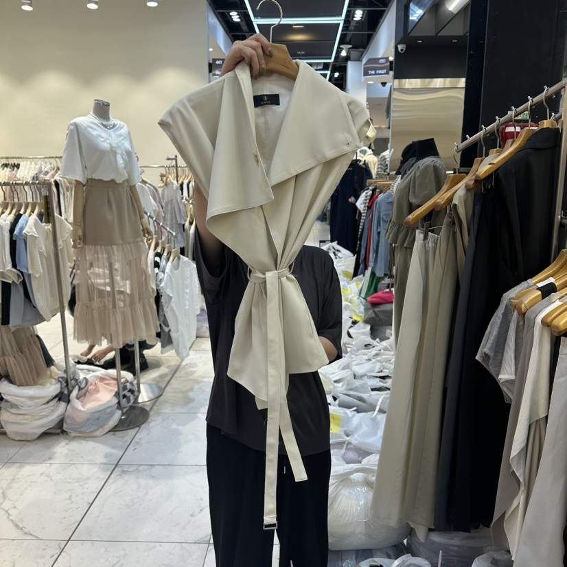 SANS東大門實拍韓國女士新品職業26夏季休閑26春夏時尚馬甲SANS馬甲