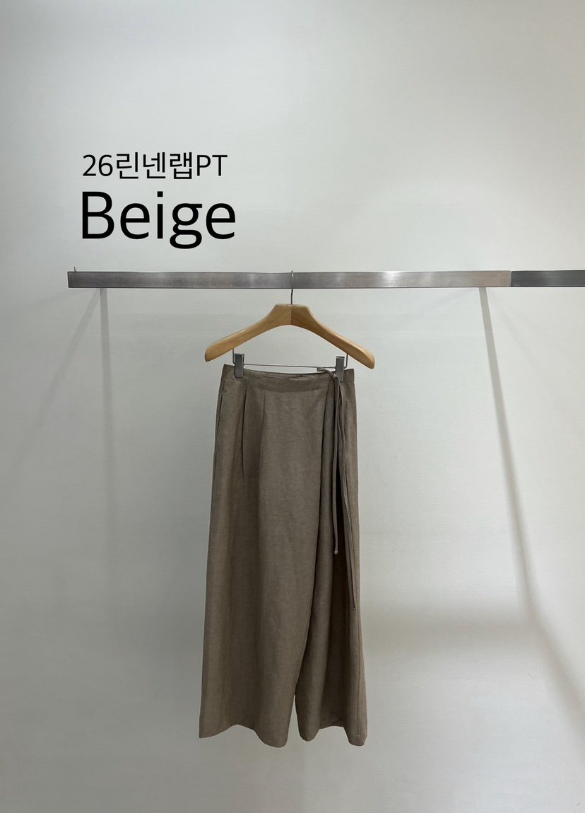 ONESTASTE韓國代購女士新品熱賣休閑26春夏休閑褲披肩亞麻TASTE/ONESTASTE休閑褲