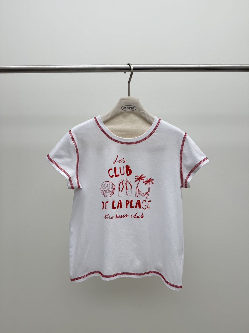 ONE MONE韓國直郵女裝新款職業休閑推薦26春夏時尚人氣T恤ONE MONET恤