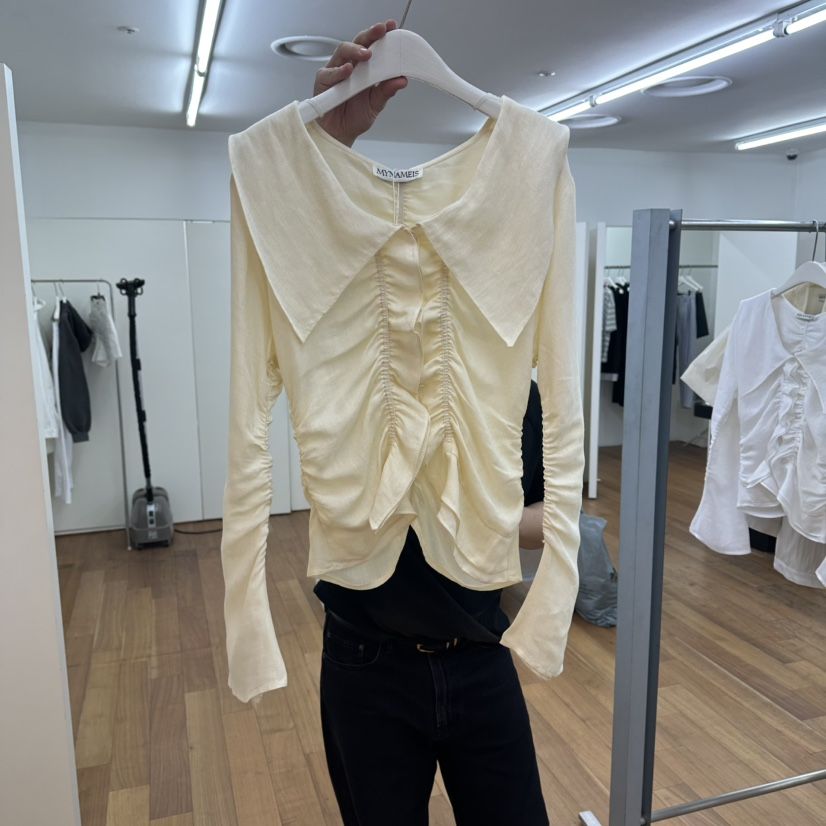 MYNAMEIS/AIME HOPE MAKE東大門實拍韓國女裝新品時尚襯衫蕾絲衫MYNAMEIS/AIME HOPE MAKE襯衫/蕾絲衫