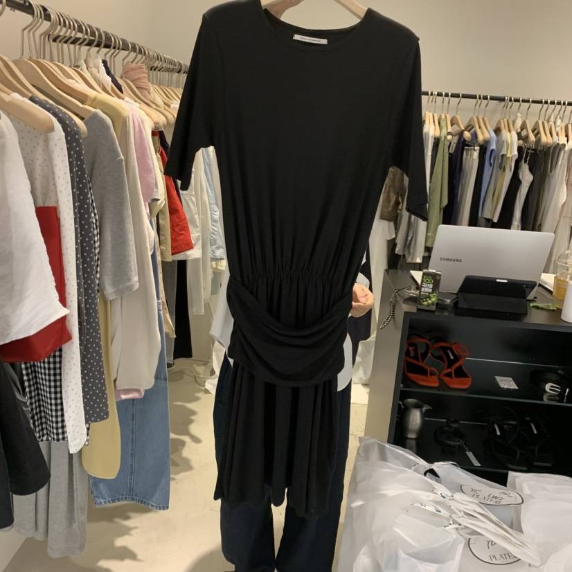 PLATE韓國直郵女裝新品26春夏人氣時尚26夏季休閑職業連衣裙PLATE連衣裙