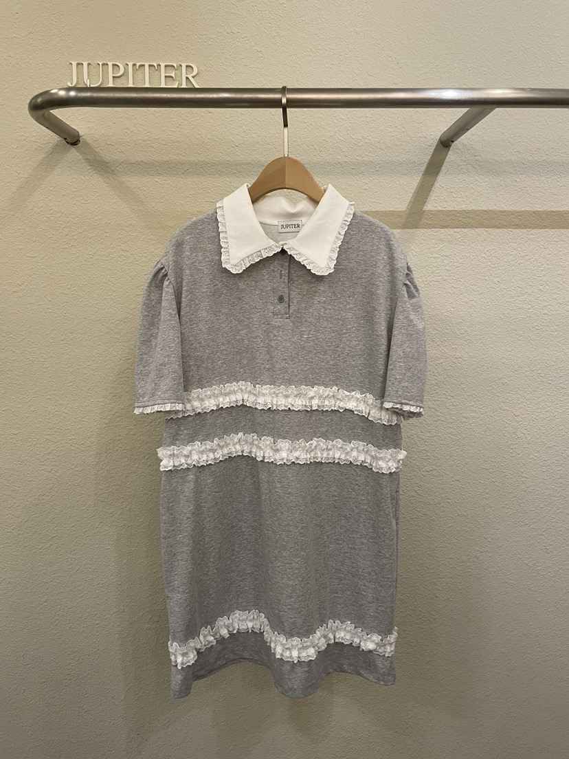 JUPITER韓國東大門直郵女士新品26春夏時尚26夏季連衣裙蕾絲JUPITER連衣裙