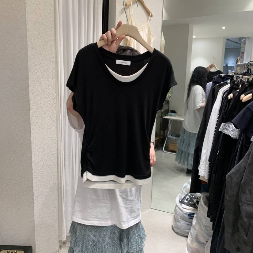 SSEMIENNE韓國直郵女士新款時尚推薦職業人氣26春夏26夏季T恤SSENIQUE/SSEMIENNET恤