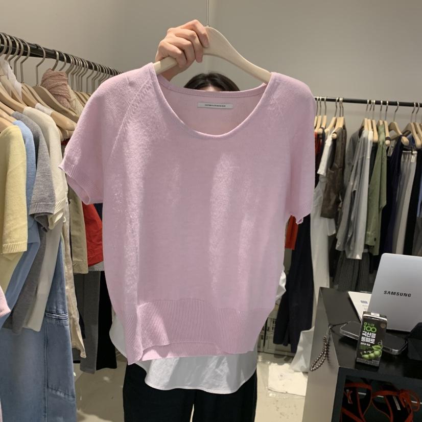 PLATE韓國代購女士新品熱賣職業休閑26春夏推薦人氣針織衫PLATE針織衫