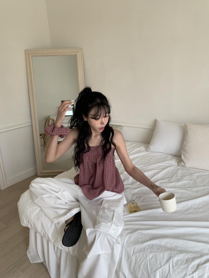 BADCALM東大門代購女裝新款人氣休閑職業真品26春夏吊帶背心BADCALM吊帶/背心