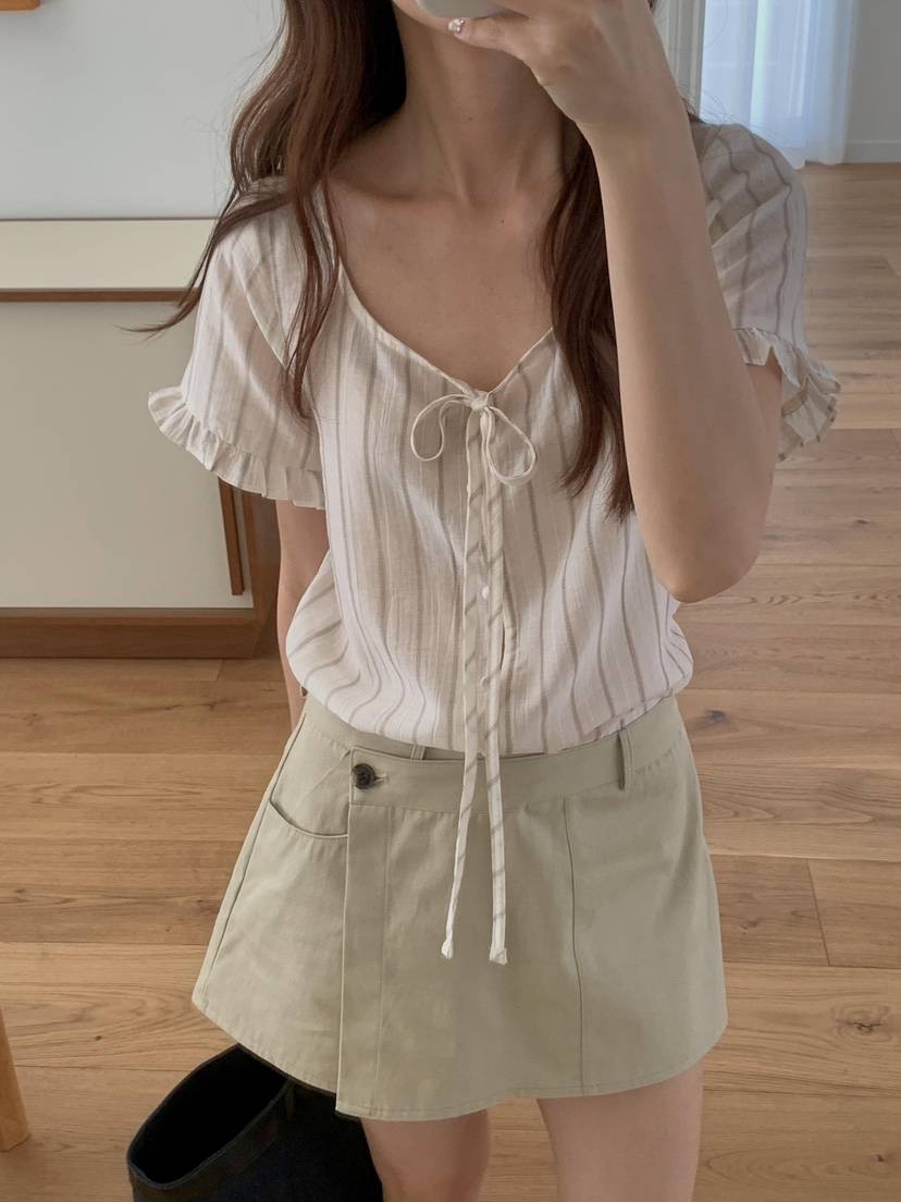 EOMPIT東大門實拍女裝新品26春夏推薦熱賣休閑襯衫蕾絲衫EOMPIT襯衫/蕾絲衫