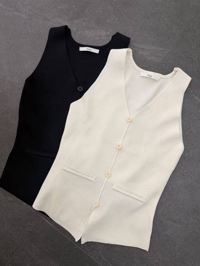 UNA/THE MAY東大門實拍女裝新款真品人氣休閑職業熱賣馬甲THEMAY/UNA馬甲