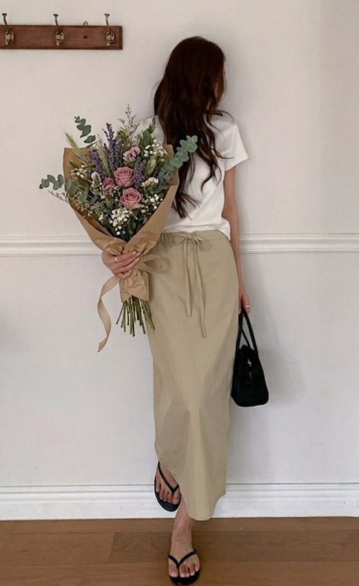 UNA/THE MAY東大門實拍女裝新款推薦真品職業26春夏長裙THEMAY/UNA長裙