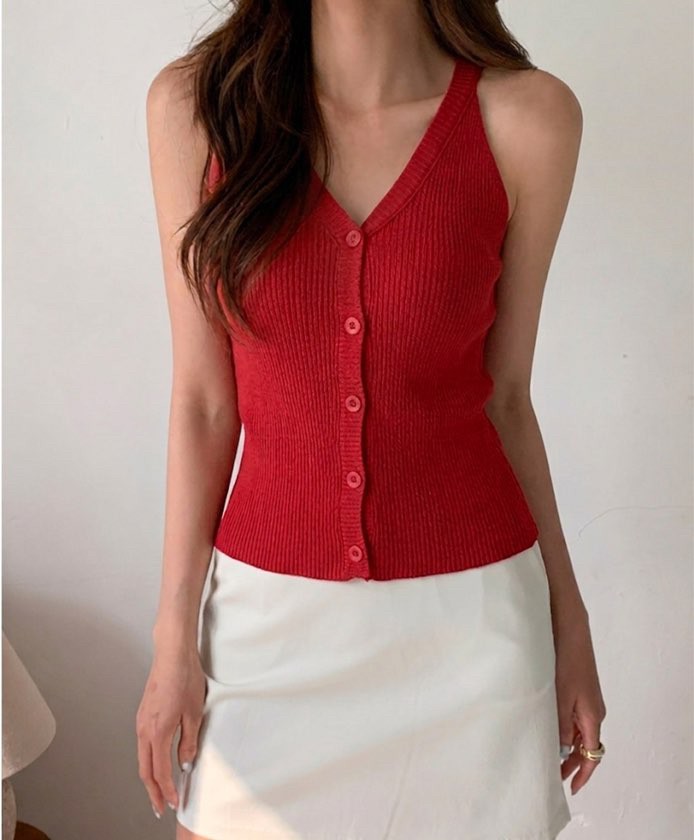 UNA/THE MAY韓國東大門直郵女裝新款休閑26夏季吊帶背心開衫THEMAY/UNA吊帶/背心