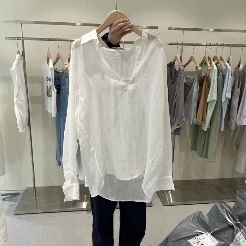 PLAMM韓國東大門直郵女裝新款熱賣職業26春夏推薦襯衫蕾絲衫PLAMM襯衫/蕾絲衫