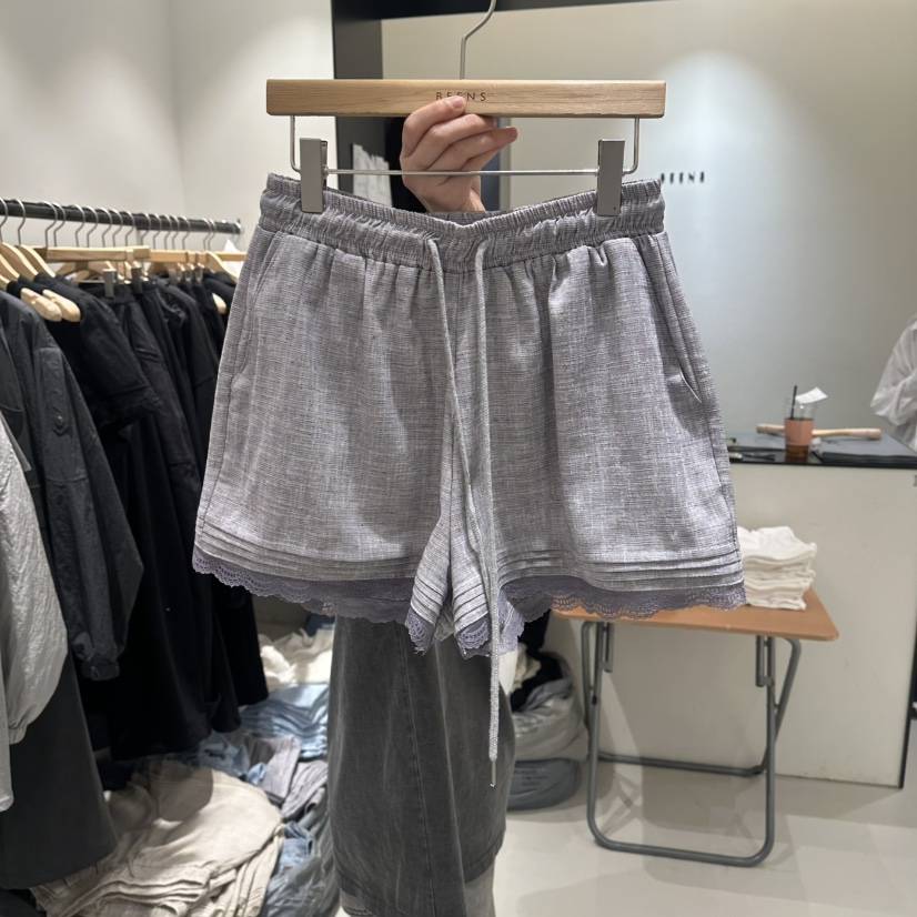 BEENS韓國東大門代購女士新品休閑時尚職業26夏季短褲褶裥BEENS短褲