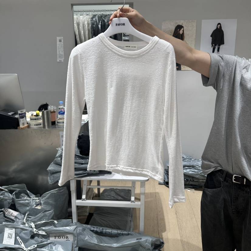 FAVOR-P東大門實拍女裝新款熱賣人氣真品職業休閑長袖T恤FAVOR-P長袖T恤