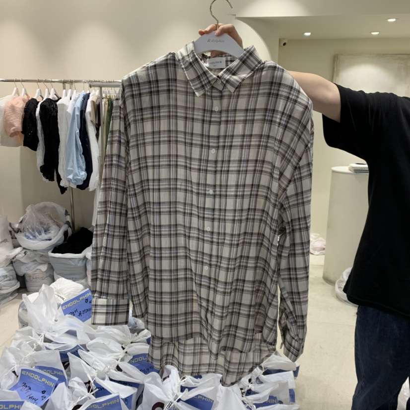 ENDOLPHIN韓國直郵女裝新品職業人氣推薦熱賣時尚襯衫蕾絲衫ENDOLPHIN襯衫/蕾絲衫