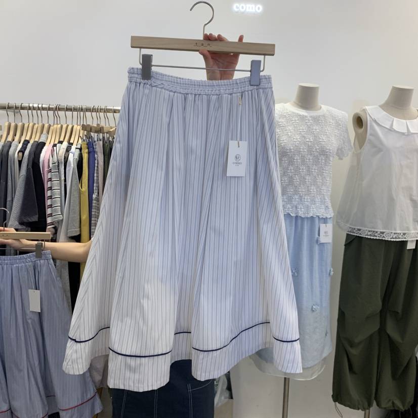 TAN&amp;COMO東大門實拍韓國女裝新款職業推薦半身裙中短裙tan-COMO半身裙/中短裙