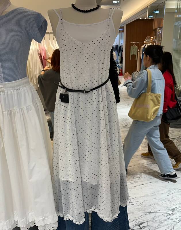 RICH SISTER韓國東大門代購女士新款時尚推薦連衣裙含腰帶RICH SISTER連衣裙