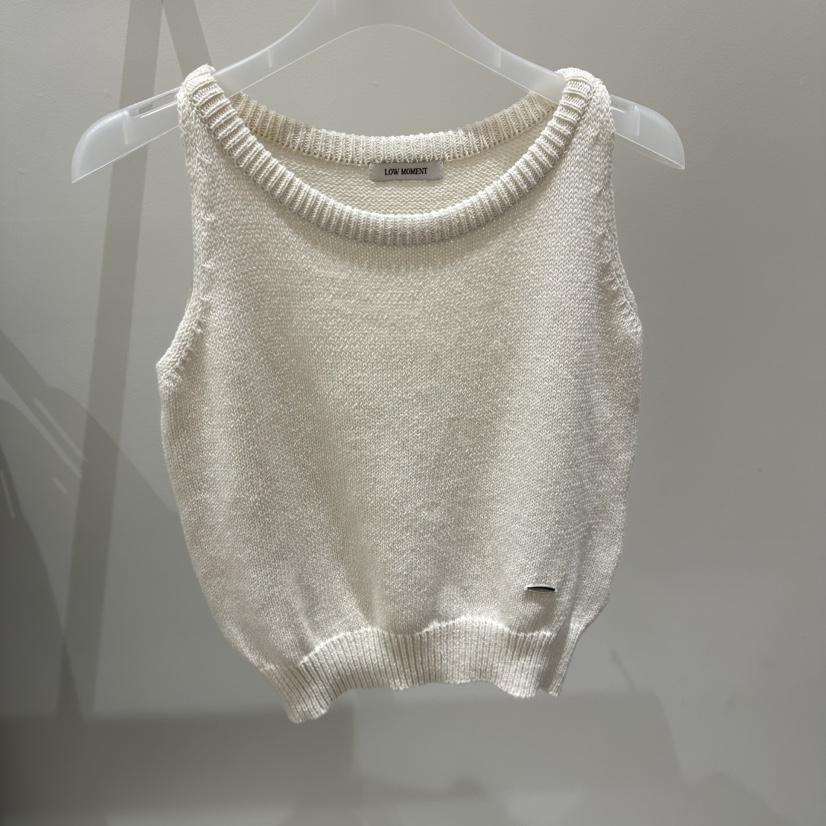 LOW MOMENT東大門實拍韓國女裝新款26夏季推薦人氣吊帶背心LOW MOMENT吊帶/背心