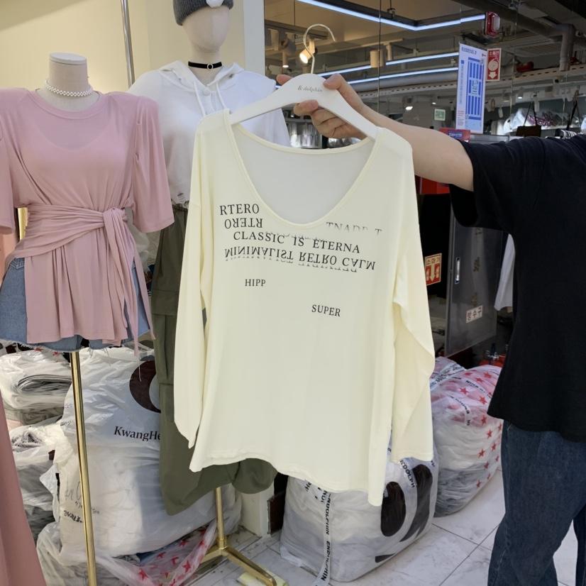 ENDOLPHIN韓國直郵實拍女士新款休閑職業推薦26夏季長袖T恤ENDOLPHIN長袖T恤